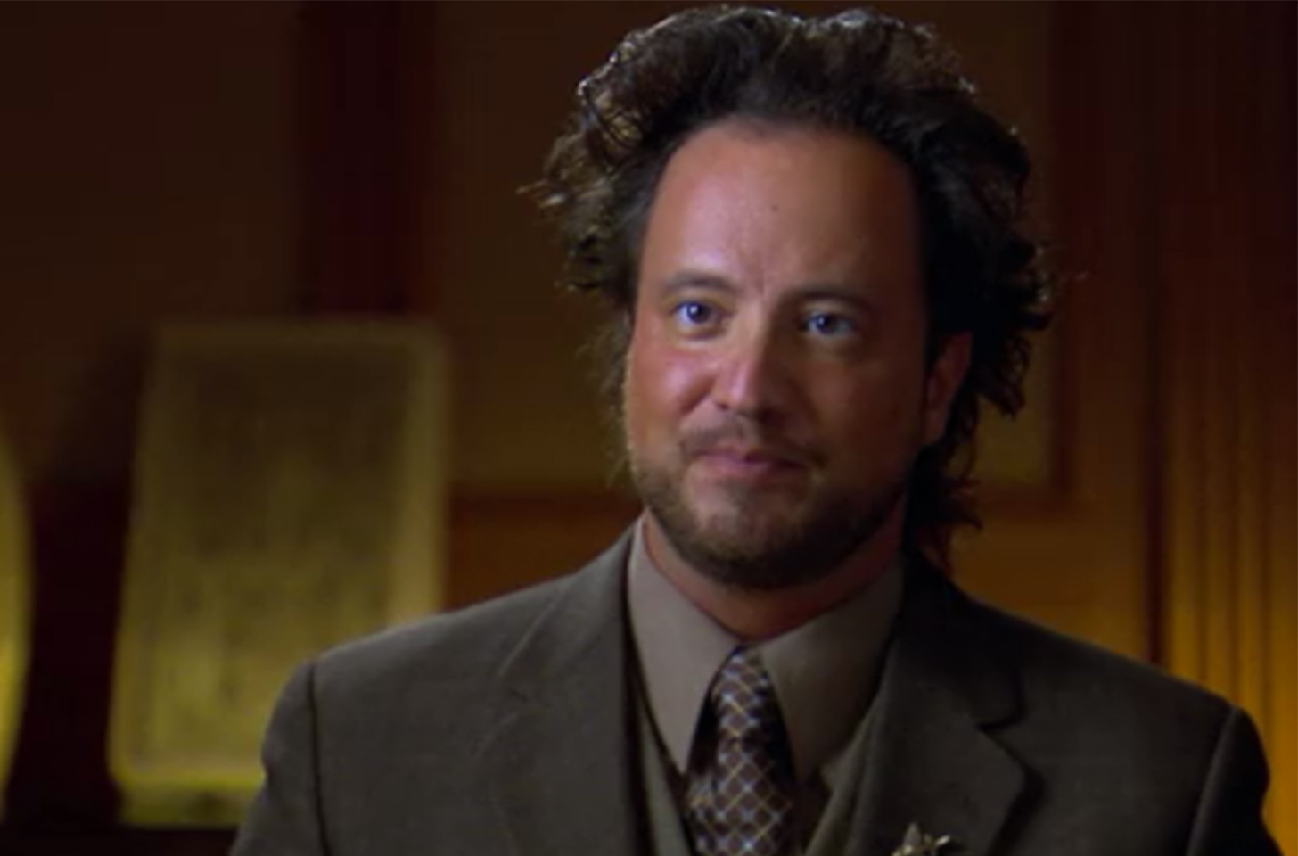 Screenshot of Giorgio A. Tsoukalos from Ancient Aliens