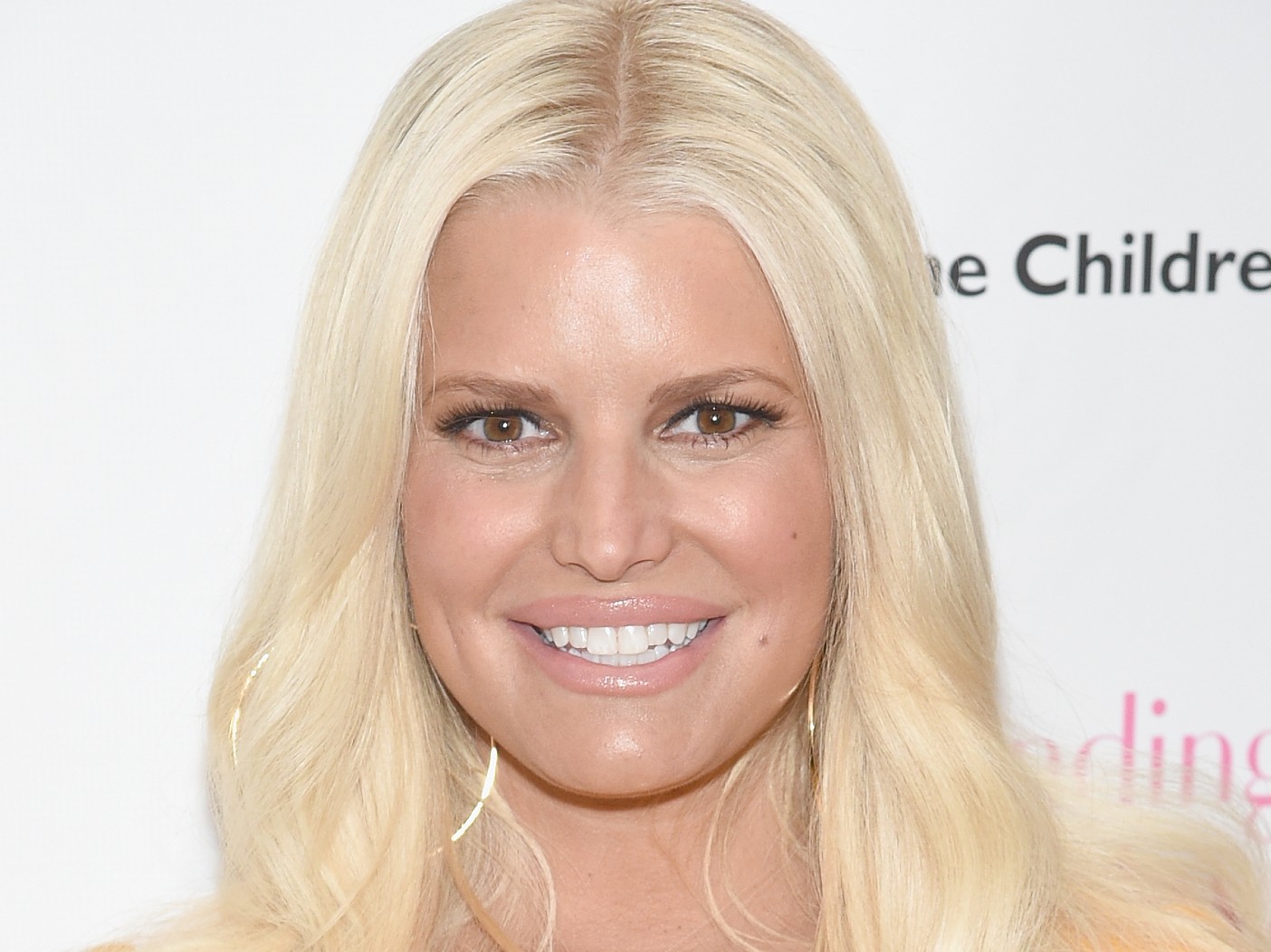 Closeup of Jessica Simpson smiling