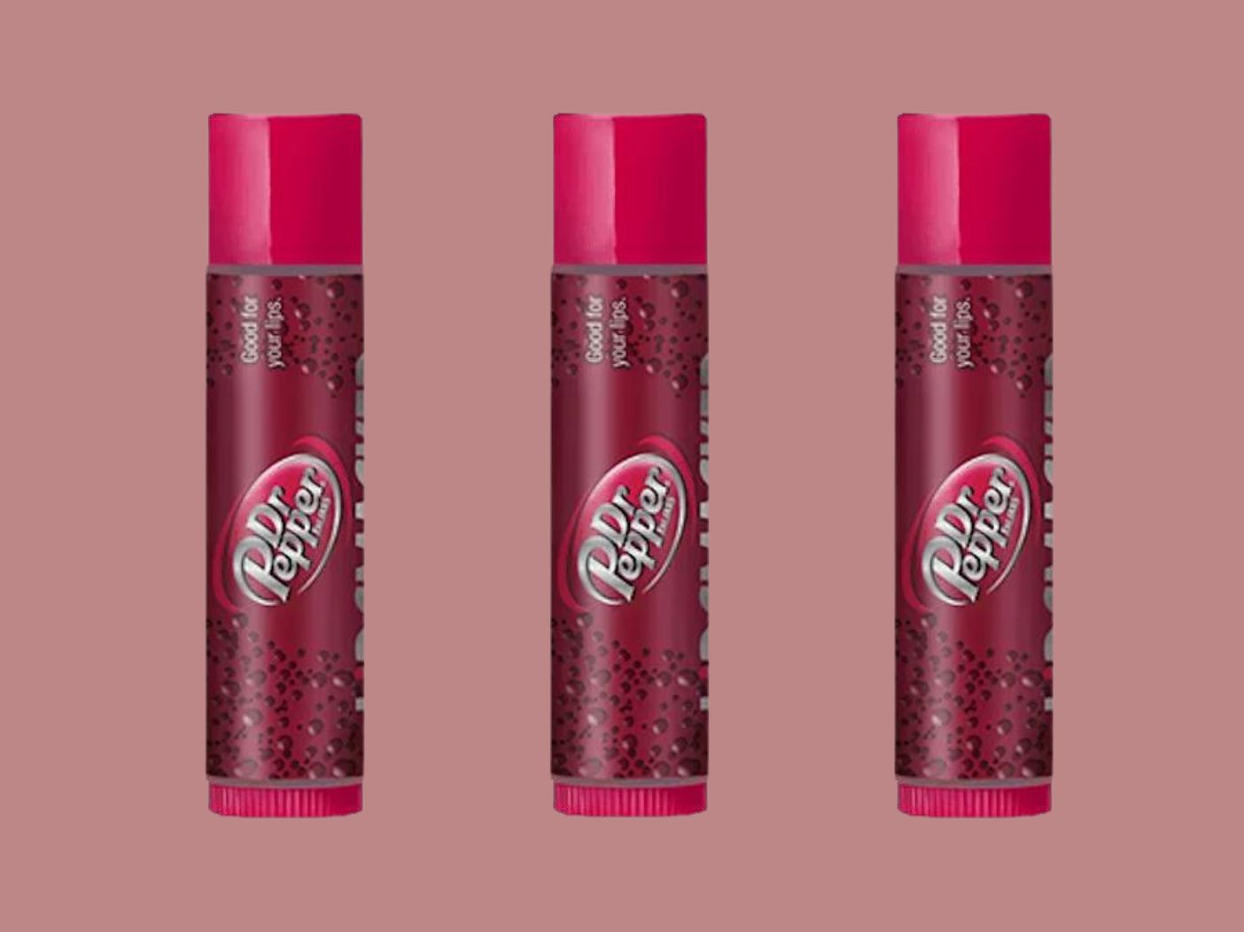 Lip Smacker's Dr. Pepper lip balm.