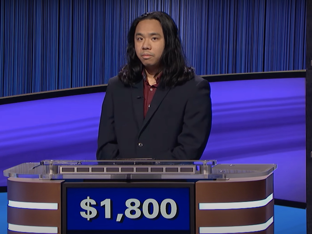 screenshot of Lloyd Sy competing on Jeopardy